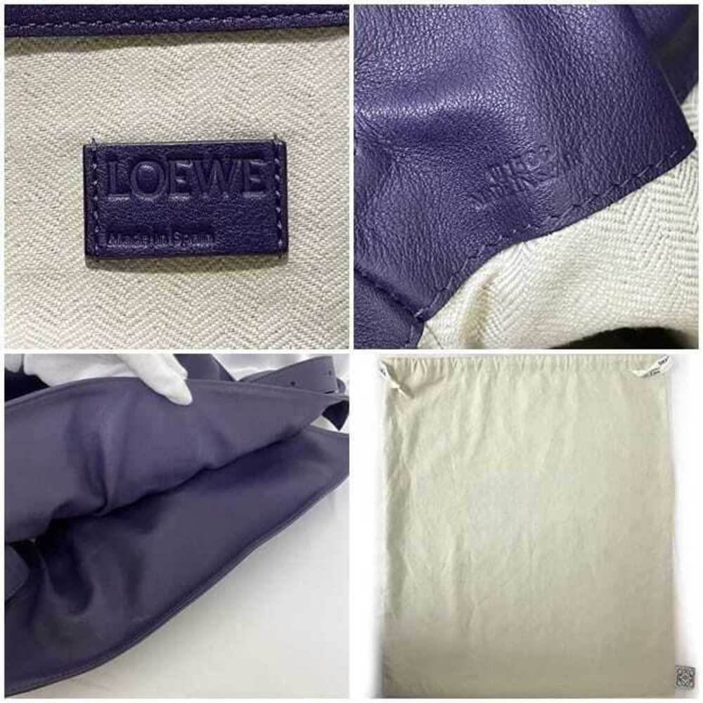 Loewe Flamenco Knot Shoulder Bag Purple Shoulder Cowhide Drawstring Tote - Picture 10 of 10